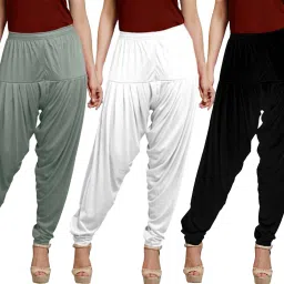 Viscose Rayon, Lycra Solid Patiala-image-50