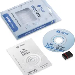 Zoook Wifimate Wireless Adapter 150Mbps WiFi Network Adapter for PC Nano WiFi Dongle USB Adapter image 4