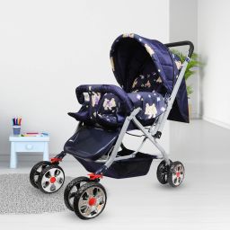 PRAM FOR KIDS STROLLER FOR KIDS BABY PRAM BABY STROLLER Twin Strollers & Prams blue-3001 Twin Strollers & Prams-16