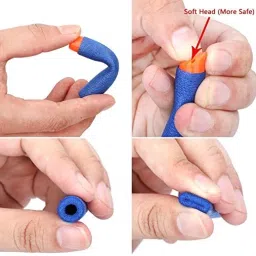 quicktoys Plastic Foam Toy Bullet Dart Bullets for Elite Guns (10 pis) & Darts Soft Tip Dart image 4