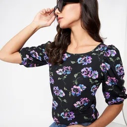 Uptownie Lite Women Stretchable Round Neck Top-image-62