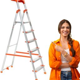 6 Step 250Kgs Load Bearing Capacity Aluminium Ladder-image-49