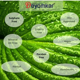 Deyomkar Set of Herbal Amla Brinjraj Shampoo with Rose & Charcoal Soaps image 5