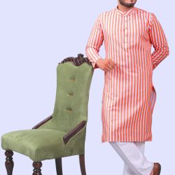 Men Pure Cotton Kurta Pyjama Set-image-100
