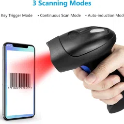 RAISA PRINTECH Wireless Barcode Scanner 1D Reader with Plug & Play for Computers, PC, Laptop, Desktop & POS Laser Barcode Scanner image 2