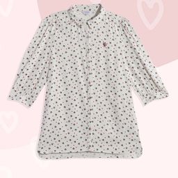 U.S. Polo Assn. Kids Girls White Printed Shirt Style Top-picture-22