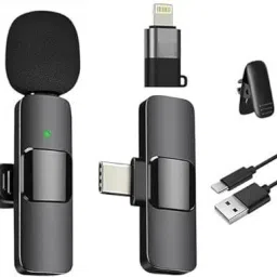 RelElseTech K8 Wireless Plug and Play Type C Coller Mic Supported Android/IOS Camera Microphone-38