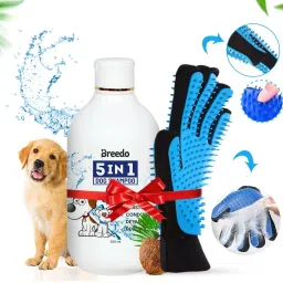 Dog Need (Combo of 2) 5IN1 Shampoo Conditioner + Gloves Allergy Relief, Conditioning, Anti-fungal, Anti-microbial, Anti-itching, Anti-dandruff Natural Dog Shampoo-image-59