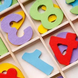baccha party Computation Study Box Wooden Toy with Alphabets , Letters , Abacus and Clock |for Children Age 3+ image 2