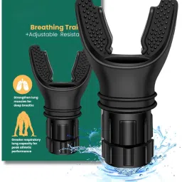 Breathing Trainer, Lung Capacity Exercise Device Portable Muscle Trainer, Exercise Trainer with Resistance-9