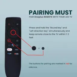 NeroEdge One Plus Y Series tv remote Voice Button Remote Control Compatible with one plus y1s tv remote One Plus Tv Remote Remote Controller image 4