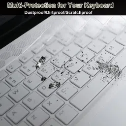 Saco Protector Skin Keyboard Cover Compatible for Dell Alienware M15 R2 15.6"/ Dell AW M17 R2/R3/R4 and Dell G7 17 7700 17.3 Inch Keyboard Skin image 4