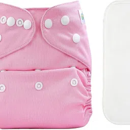 Washable Baby Diaper Premium Cloth Diaper Reusable, Adjustable Size, Waterproof, Pocket Cloth Diaper Nappie with Insert (Pink)-picture-27
