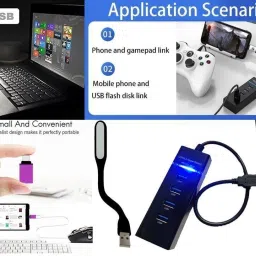 ANJO Keyboard-LED Mouse-Wrist Support Pad-3.0Hub-Cleaner-OTG C&Micro-Ext-LED-Skin Combo Set image 3