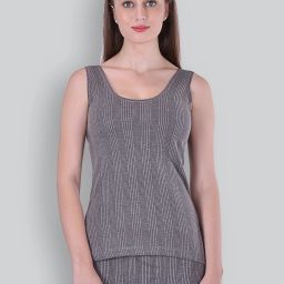 LUX INFERNO Charcoal Melange Slips Round Neck Women Top Thermal-image-51