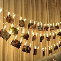 10 LEDs 2.03 m Gold Steady Clip Rice Lights-19