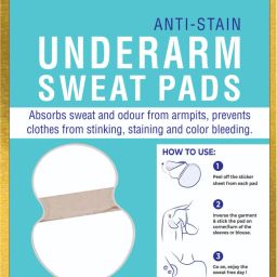 Disposable Underarm Sweat Pads 20 for Women & Men, Folded, Sweat Absorbent Sweat Pads-image-101