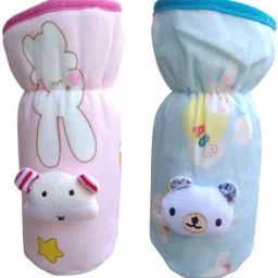 Avent Broad /Wide Neck Feeders Soft Plush Stretchable Baby Feeding Bottle Cover with Easy to Hold Strap | Suitable for 240, 260ml & 330ml-image-19