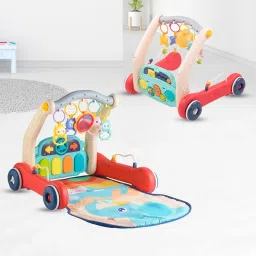 2 in 1 Musical Baby Play Gym With Convertible Walker-image-26