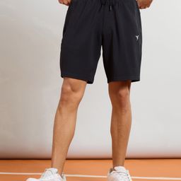 technosport Solid Men Black Sports Shorts-picture-5
