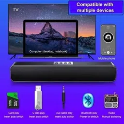 GUGGU A114_E91 Soundboard Wireless Bluetooth Speaker 10 W Bluetooth Sound bar 48 W Bluetooth Soundbar image 3