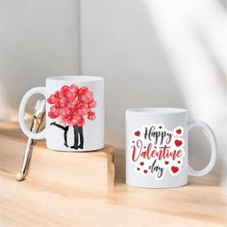 Pack of 2 Ceramic Ceramic Birthday Printed Coffee Mug Gift Mug with Colorful-image-34