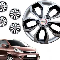 13 Inch Wheel Cap Cover for Estilo Silver Black Wheel Cover For Maruti Zen Estilo-image-9