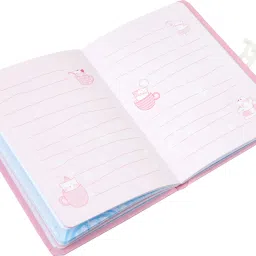 technochitra Unicorn Password Lock Diary for Girls A5 Notebook Single 80 Pages image 5