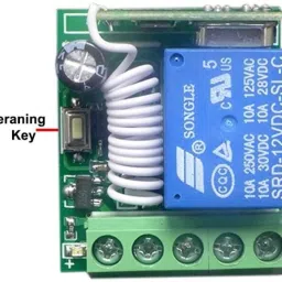 inkocean 433MHz Wireless Remote Control DC12V 1CH Relay Receiver Module and Remote EV1527 Learning Type RF Transmission Code Remote Control Micro Controller Board Electronic Hobby Kit image 4