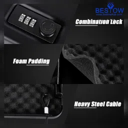 bestow Safe Locker Box with Combination Pin Access for Travel Car Office Safe Locker image 3