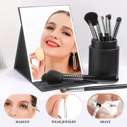 olwick Folding Travel Mirror, Portable Adjustable Rectangular Ultrathin Mackup Mirror image 5