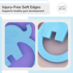 r for rabbit Tiny Bites Zoobie Baby Silicone Teether with Soft Edges and Choke-Free Design Teether image 4