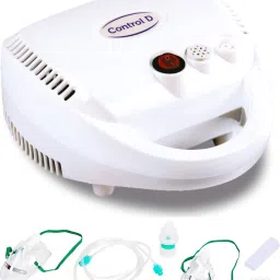 Control D PRO Nebulizer with Mouth Piece, Child and Adult Masks White Nebulizer-93