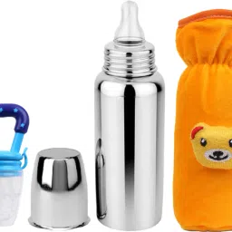 Baby feeding bottle with cover & baby fruit feeder 0 to 2 years BPA free - 250 ml-picture-14