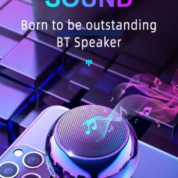 JAXTER Mini Wireless Bluetooth Round Speaker 5 W Bluetooth Party Speaker image 5