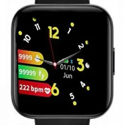 Rhobos Touch Smart Watch with Bluetooth, Heart Rate, BP, SpO2, Long Battery L-image-12