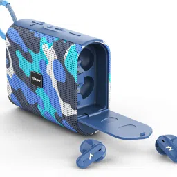 TEMPT Juggler Portable Bluetooth Speaker with In-Built Earbuds, BT V5.3 5 W Bluetooth Soundbar-0