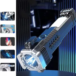 leemoza Pro Ultra Bright Rechargeable LED Flashlight , Waterproof, Tool 5 hrs Torch Emergency Light image 2