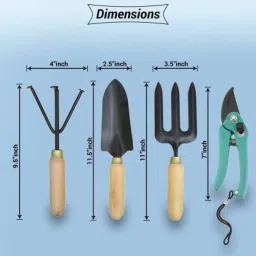 Gardening Tools Flover Cutter & Garden Tool Wooden Handle Garden Tool Kit-image-98