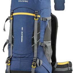 TREKELITE 60L Travel Backpack with Shoe Compartment Unisex Trekking Rucksack - 60 L-image-2