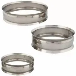Multipurpose Stand - Set Of 3 Stainless Steel Hot Pot Ring Polished Trivet-47