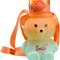 Water Bottle with Straw Srap Gradient Mix Color 800ML-image-59