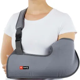 Arm Supporter Arm Sling Pouch Belt, Arm Immobilizer Brace, XL, Grey Hand Support-19