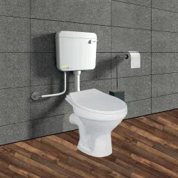 Premium Quality European Toilet Seat Floor Mounted Round P Trap Western Commode-0