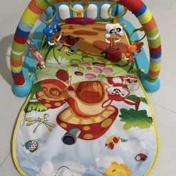 Baby Gym Mat with Built-in Music Piano, Soft Mat & Hanging Accessories-12