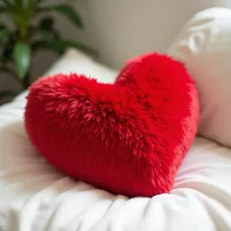 Heart Shape Pillow 13" | Heart Shape Cushion Pillow For Gifting Purpose - Microfibre Toons & Characters Cushion Pack of 1-7