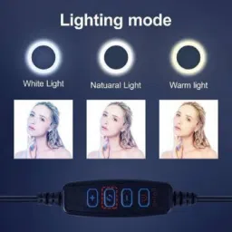 Planetoid Portable 10" Ring LED Light With 3 Brightness Mode Feature for Photography,Video Ring Flash image 4