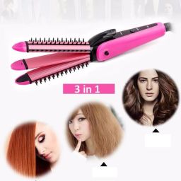 JOCOBOO 8890 Ceramic Professional 3 in 1 Hair Crimper Curler and Hair Straightener Hair Styler-83