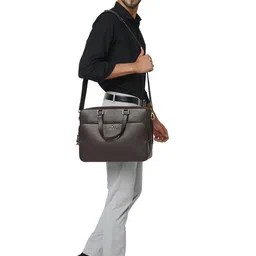 PERQUISITE Unisex Leather Laptop Bag-40