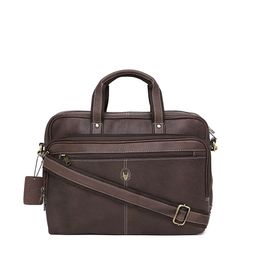 WildHorn Men Brown Leather Laptop Bag-20
